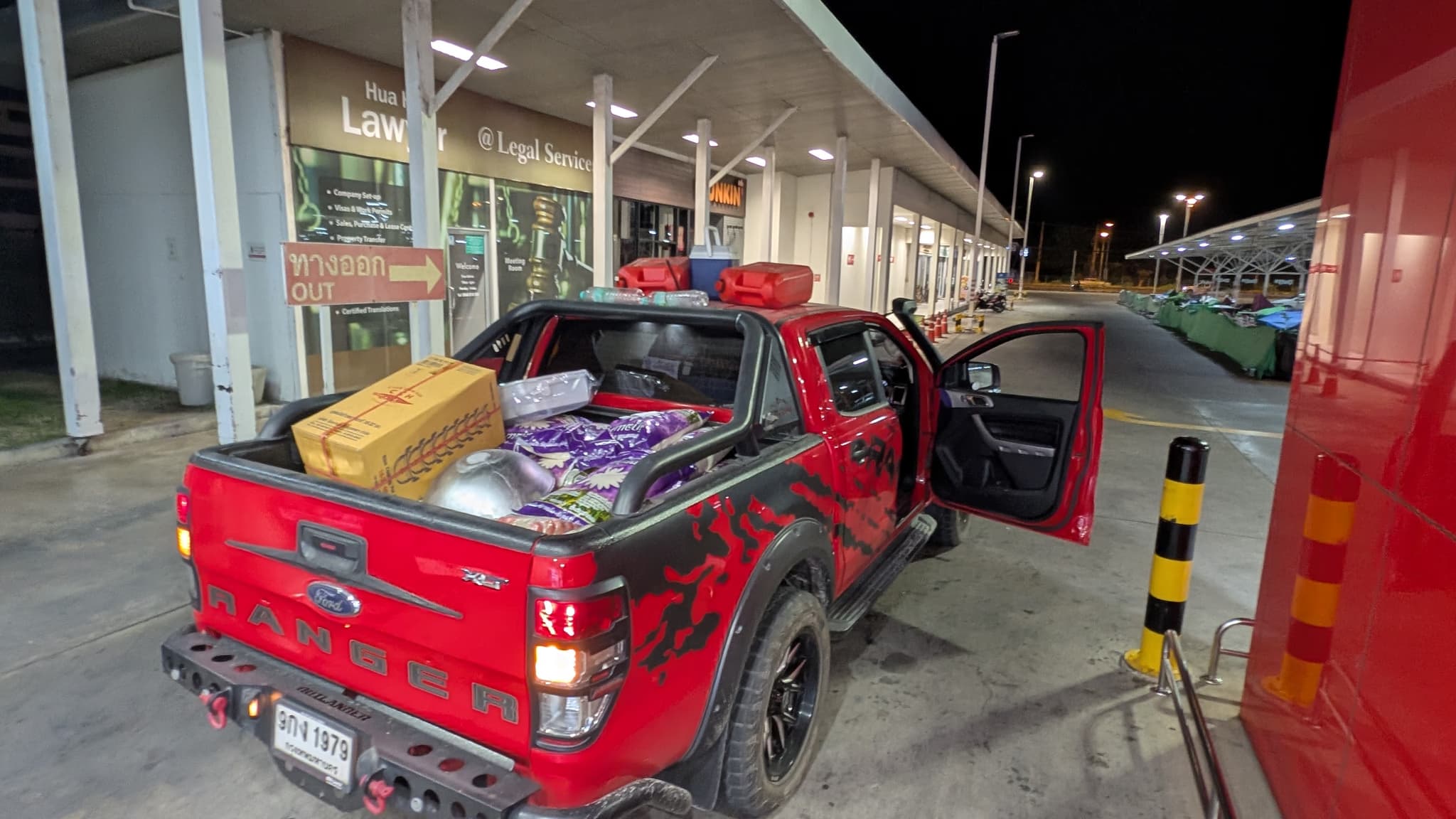 Loaded truck second angle