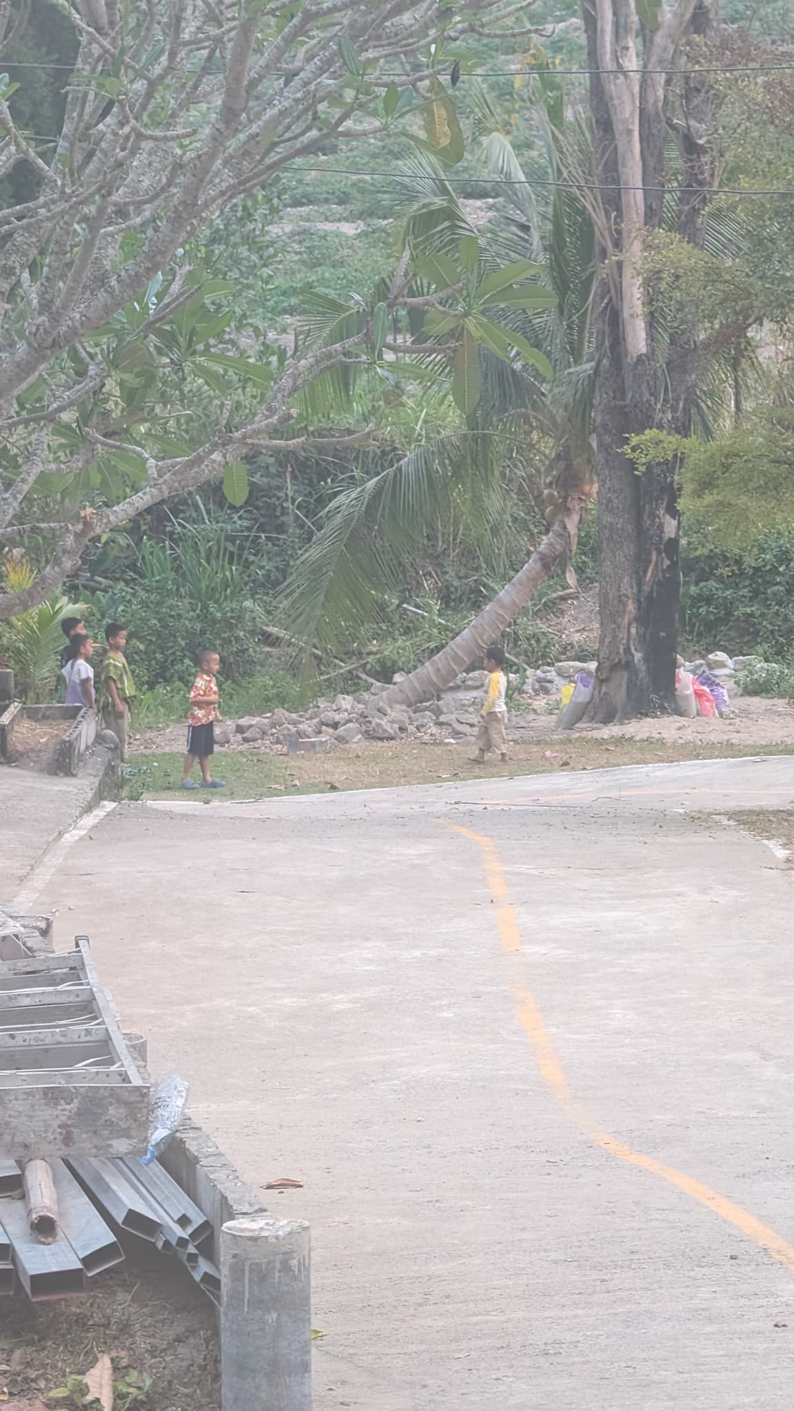 Children playing at compound