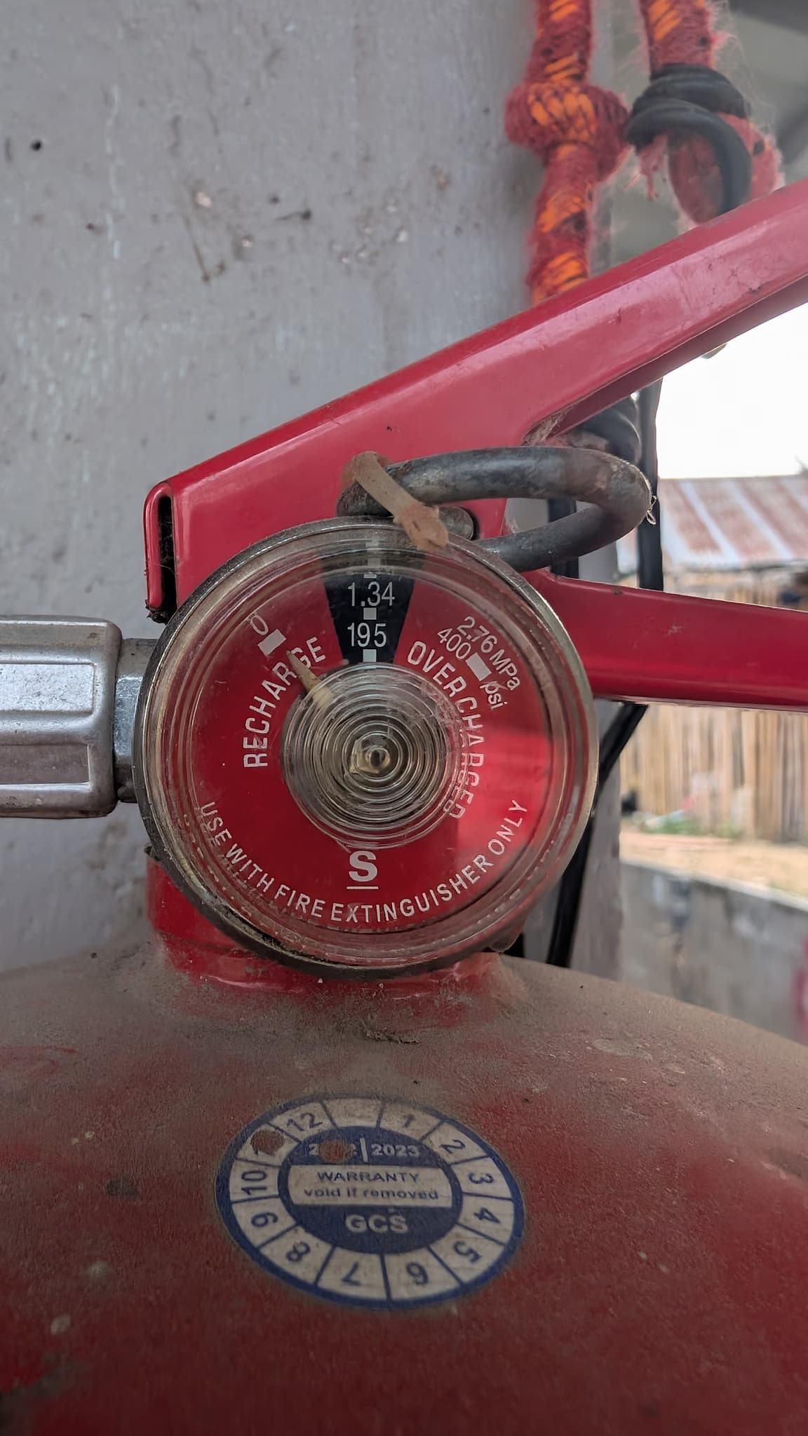Expired fire extinguisher